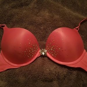 Victoria Secret Plunge Bra 32C Bling!